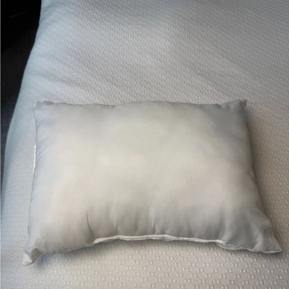 Elegant White Textured Small Decorative Pillow